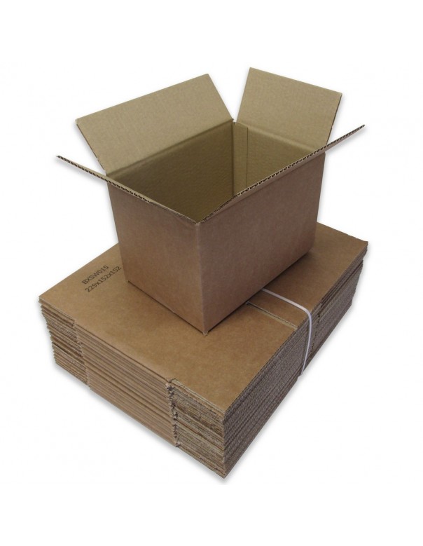 9 x 6 x 6" (229 x 152 x 152mm) - Single Wall Cardboard Boxes