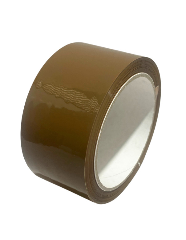 48mm x 66M Buff Parcel Tape - Low Noise Acrylic Adhesive