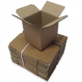 4 x 4 x 4" (102 x 102 x 102mm) - Single Wall Cardboard Boxes