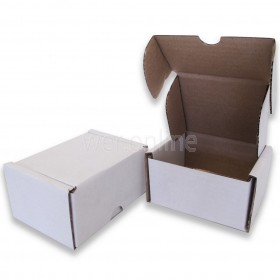 4 x 3 x 2½" (100 x 80 x 60mm) - White Die-cut Postal Boxes