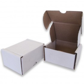 4 x 3 x 2½" (100 x 80 x 60mm) - White Die-cut Postal Boxes