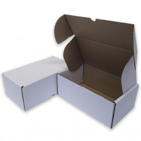 12 x 10 x 4" (300 x 250 x 100mm)  - White Die-cut Postal Boxes