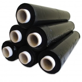 500mm x 200M 25Mu Hand Stretch wrap - Black Blown Stretchwrap Rolls