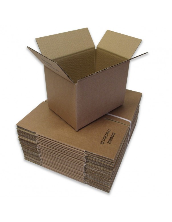 7 x 5 x 5" (178 x 127 x 127mm) - Single Wall Cardboard Boxes