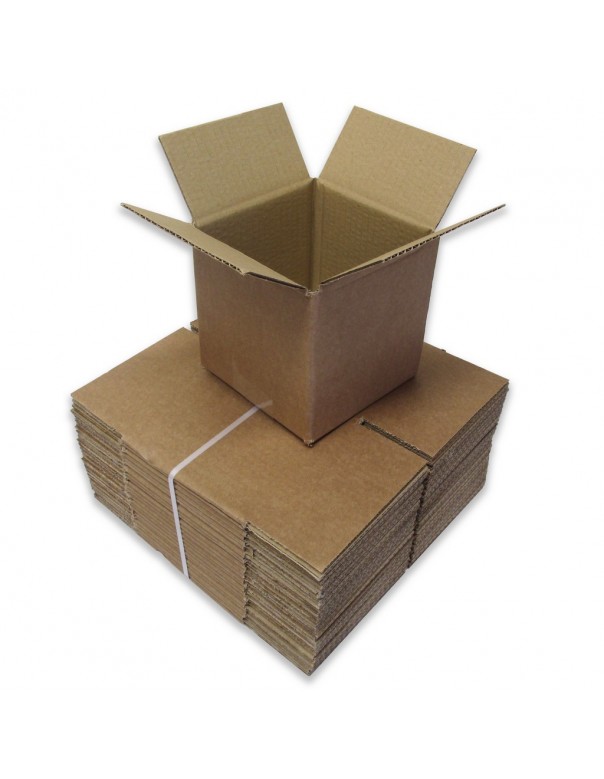 6 x 6 x 6" (152 x 152 x 152mm) - Single Wall Cardboard Boxes